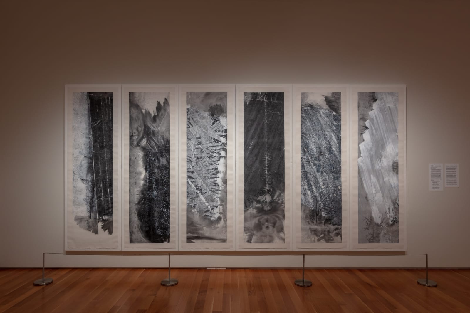 Zheng Chongbin, New Six Canons (Xin Liufa), 2012, Set of six panels, ink and acrylic on Xuan paper.